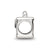 Antiqued Enamel I Heart To Travel,Suitcase Charm Bead in Sterling Silver