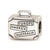 Antiqued Enamel I Heart To Travel,Suitcase Charm Bead in Sterling Silver