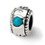 Sterling Silver Turquoise CZ Bead Charm hide-image