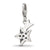 CZ Shooting Star Charm in Sterling Silver