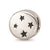 Gold-Plated Enamel Moon,Stars Charm Bead in Sterling Silver