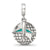 Earth & Plane 2-Piece Charm Dangle Bead in Sterling Silver