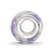 Purple Enamel Floral Charm Bead in Sterling Silver