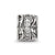 CZ Antiqued Swirl Design Charm Bead in Sterling Silver