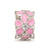 Pink Enamel CZ Floral Charm Bead in Sterling Silver