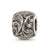 CZ Aztec Eye & Pattern Round Charm Bead in Sterling Silver