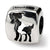 Sterling Silver Aries Zodiac Antiqued Bead Charm hide-image