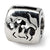 Sterling Silver Taurus Zodiac Antiqued Bead Charm hide-image