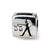 Libra Zodiac Antiqued Charm Bead in Sterling Silver