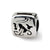 Capricorn Zodiac Antiqued Charm Bead in Sterling Silver