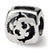 Sterling Silver Pisces Zodiac Antiqued Bead Charm hide-image