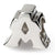 Sterling Silver Letter A Bead Charm hide-image