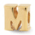 Letter M Charm Bead in Gold Plated