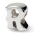 Sterling Silver Letter R Bead Charm hide-image