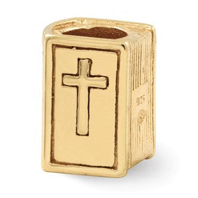 Gold Plated Bible Bead Charm hide-image