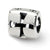 Sterling Silver Maltese Cross Bead Charm hide-image