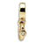 CZ Engagement Ring Charm Bead in 14k Yellow Gold