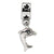 Sterling Silver Dolphin Dangle Bead Charm hide-image