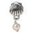 Sterling Silver Shell Freshwater Cultured Pearl Dangle Bead Charm hide-image
