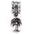 Palm Tree Charm Dangle Bead in Sterling Silver