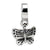 Sterling Silver Butterfly Dangle Bead Charm hide-image