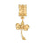 Gold Plated Dragonfly Dangle Bead Charm hide-image
