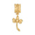 Dragonfly Charm Dangle Bead in Gold Plated