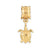 Gold Plated Turtle Dangle Bead Charm hide-image