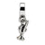 Trumpet Charm Dangle Bead in Sterling Silver