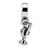 Sterling Silver Trumpet Dangle Bead Charm hide-image