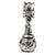 Sterling Silver Floral Ash Dangle Bead Charm hide-image