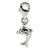 Sterling Silver Dolphin Click-on for Bead Charm hide-image