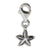 Starfish Click-on Charm in Sterling Silver