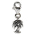 Palm Tree Click-on Charm in Sterling Silver
