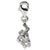 Monkey Click-on Charm in Sterling Silver
