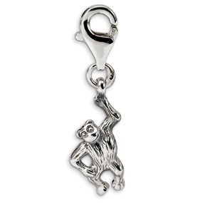 Sterling Silver Monkey Click-on for Bead Charm hide-image