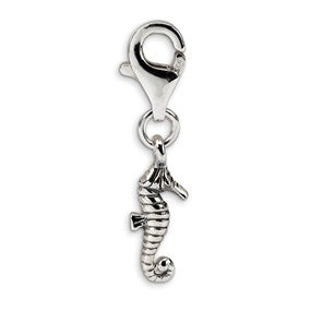 Sterling Silver Seahorse Click-on for Bead Charm hide-image