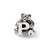 Kids Letter P Charm Bead in Sterling Silver