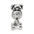 Kids Dog & Bone Charm Bead in Sterling Silver