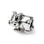Kids Hippo Charm Bead in Sterling Silver