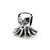 Kids Octopus Charm Bead in Sterling Silver