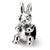 Sterling Silver Kids Bunny Bead Charm hide-image