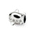 Kids Airplane Charm Bead in Sterling Silver