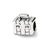 Kids Suitcase Charm Bead in Sterling Silver