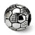 Sterling Silver Kids Soccer Ball Bead Charm hide-image