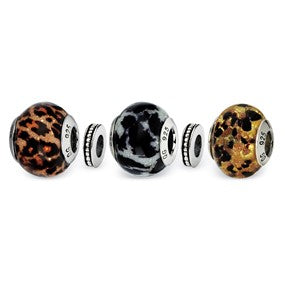Sterling Silver Running Wild Boxed Bead Set Charm hide-image
