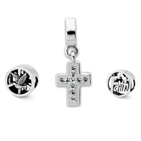 Sterling Silver Religious Boxed Bead Set Charm hide-image