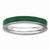 Sterling Silver Green Enameled 3.25mm Ring