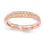 18k Rose Gold Plated Sterling Silver Patterned Ring