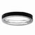 Sterling Silver Black Enameled 3.25mm Ring